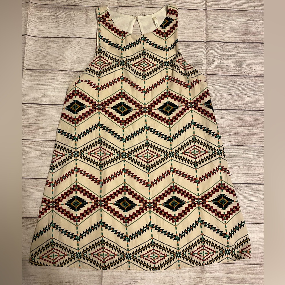 Multi Color Dress w/ Peep hole back